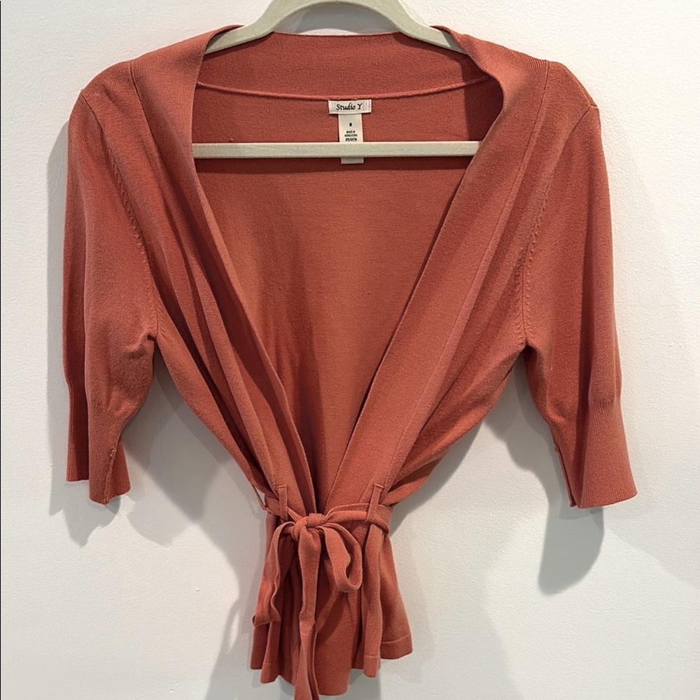 Studio Y Coral Wrap Cardigan